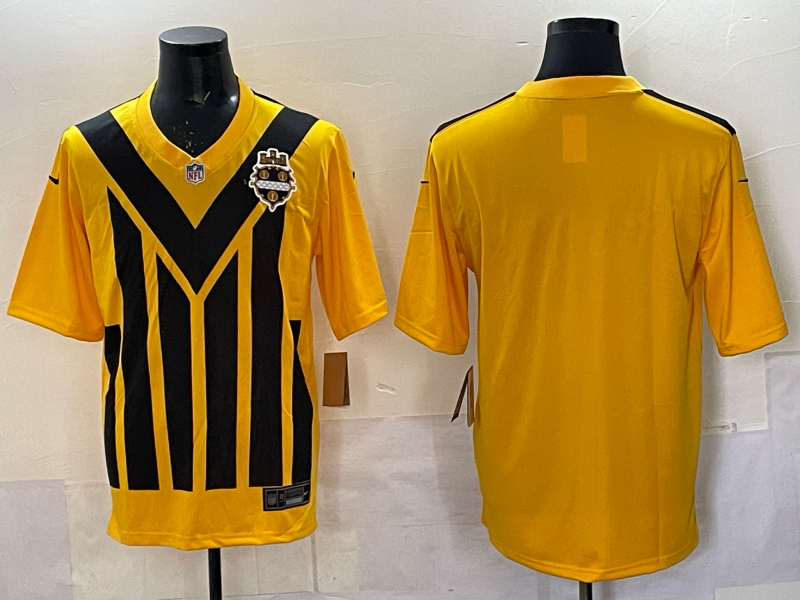 MenPittsburgh Steelers blank yellow Nike NFL  2025 Jersey 06->cincinnati bengals->NFL Jersey